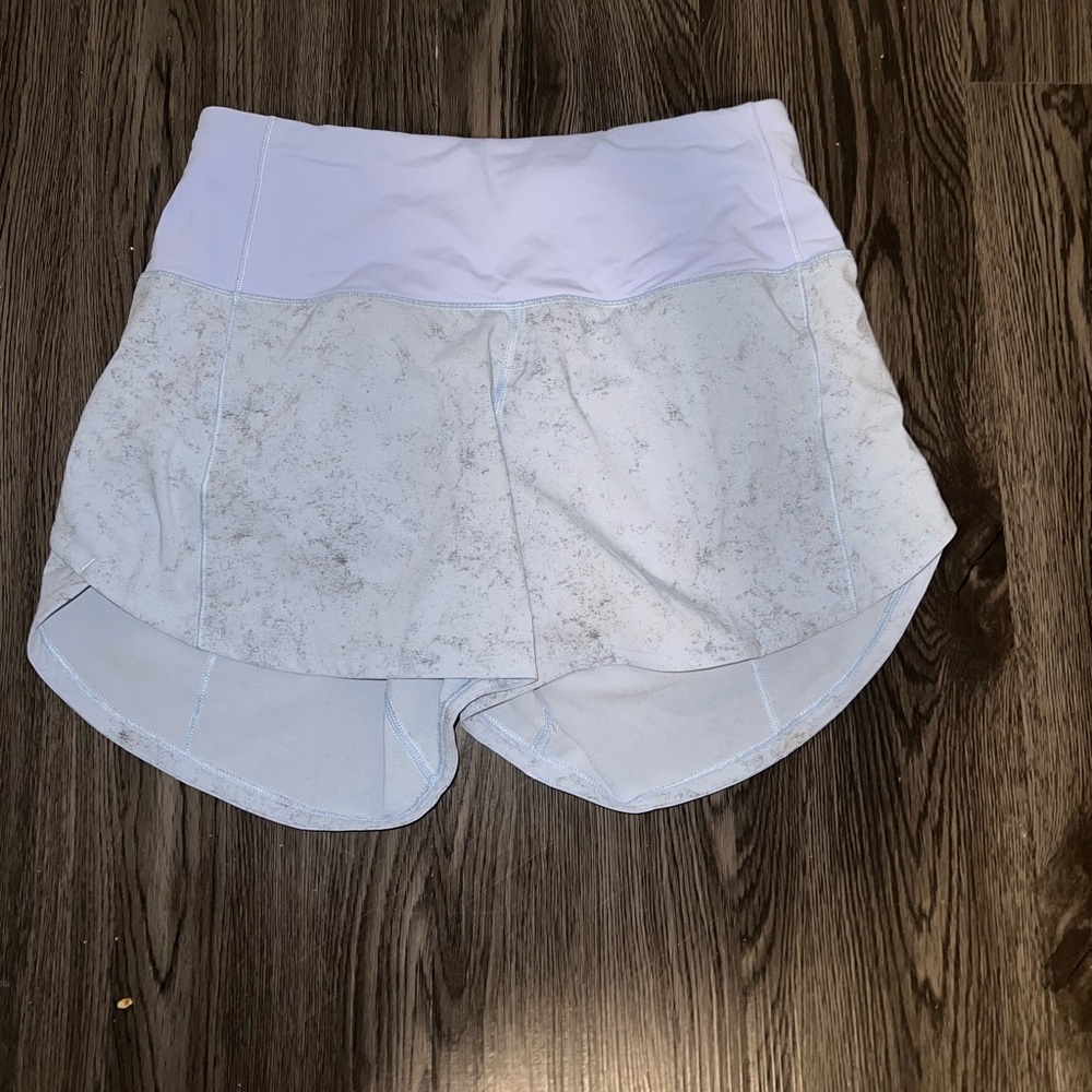 Speed Up Mid-Rise Lined Short Gravel Dust Pastel Blue Multi/Pastel Blue 4’